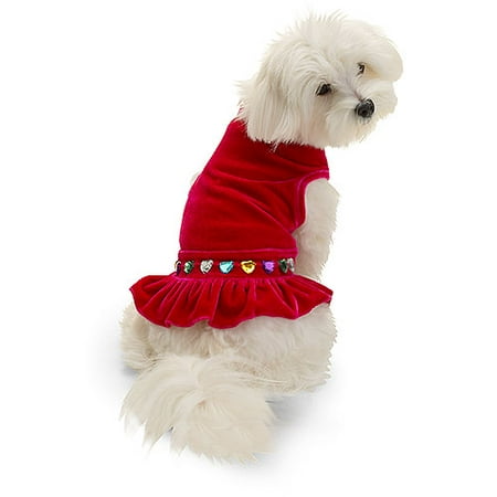 SimplyDog Pink Jewel Dress