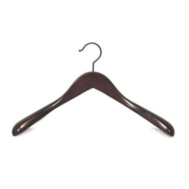 Taurus Wide Shoulder Coat Hanger Mahogany - 12 hangers