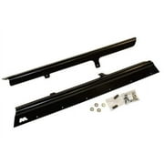 Warn 63003 Steel Plate Rocker Slider Panel Guard - Black - Pair