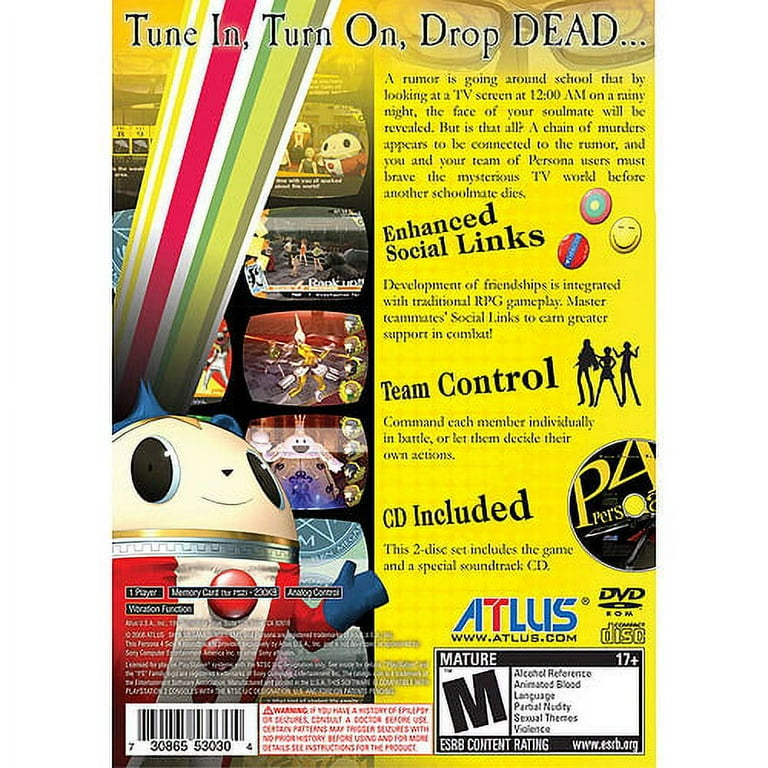 Shin Megami Tensei Persona 4 - PlayStation 2 - Walmart.com
