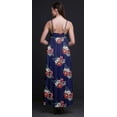 thumbnail image 4 of Bimba Robe Longue Sans Manches à Bretelles Spaghetti Imprimée Florale en Rayonne pour Femmes - TTTG, 4 of 4