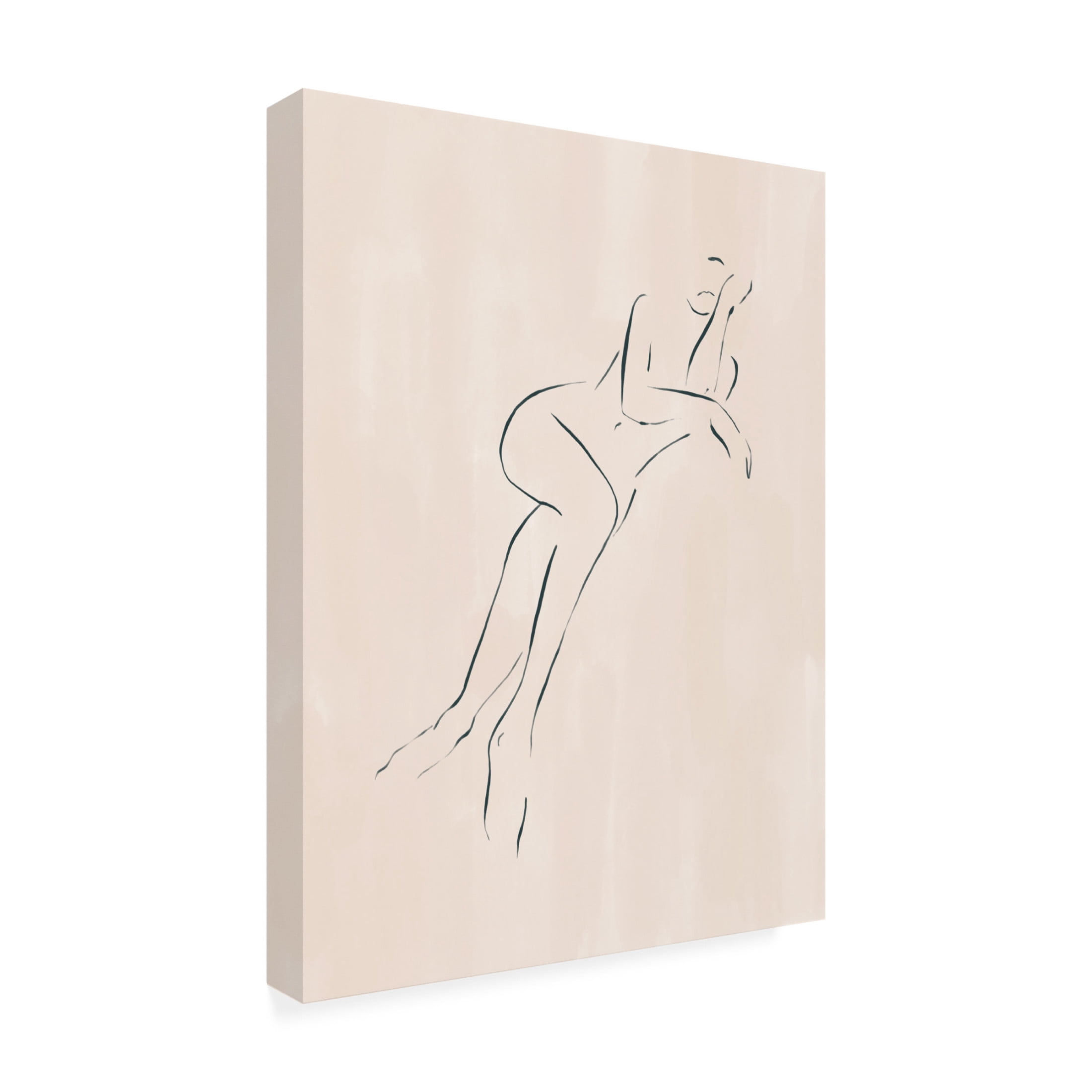 Trademark Fine Art Ivy Green Illustrations Casual Pose Canvas Wall Art