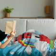 thumbnail image 3 of Lighthouse Soft Flannel Fleece Throw Blanket, Kids Coast with Sailboats Sun Rainbow Hot Air Balloon Clouds Playroom Cartoon, Cozy Plush for Indoor and Outdoor Use, 60" x 80", Multicolor, by Ambesonne, 3 of 5