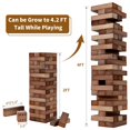 thumbnail image 2 of Juego de mesa Apudarmis Giant Tumble Tower 54 piezas Pine, 2 of 7