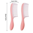 thumbnail image 4 of Linyer Comb Plastics Anti-static Professional Unisex Detangler Hair Brush Thickened Handle Styling Accessories No Knot Wide Tooth Combs Dense Tooth, 4 of 7