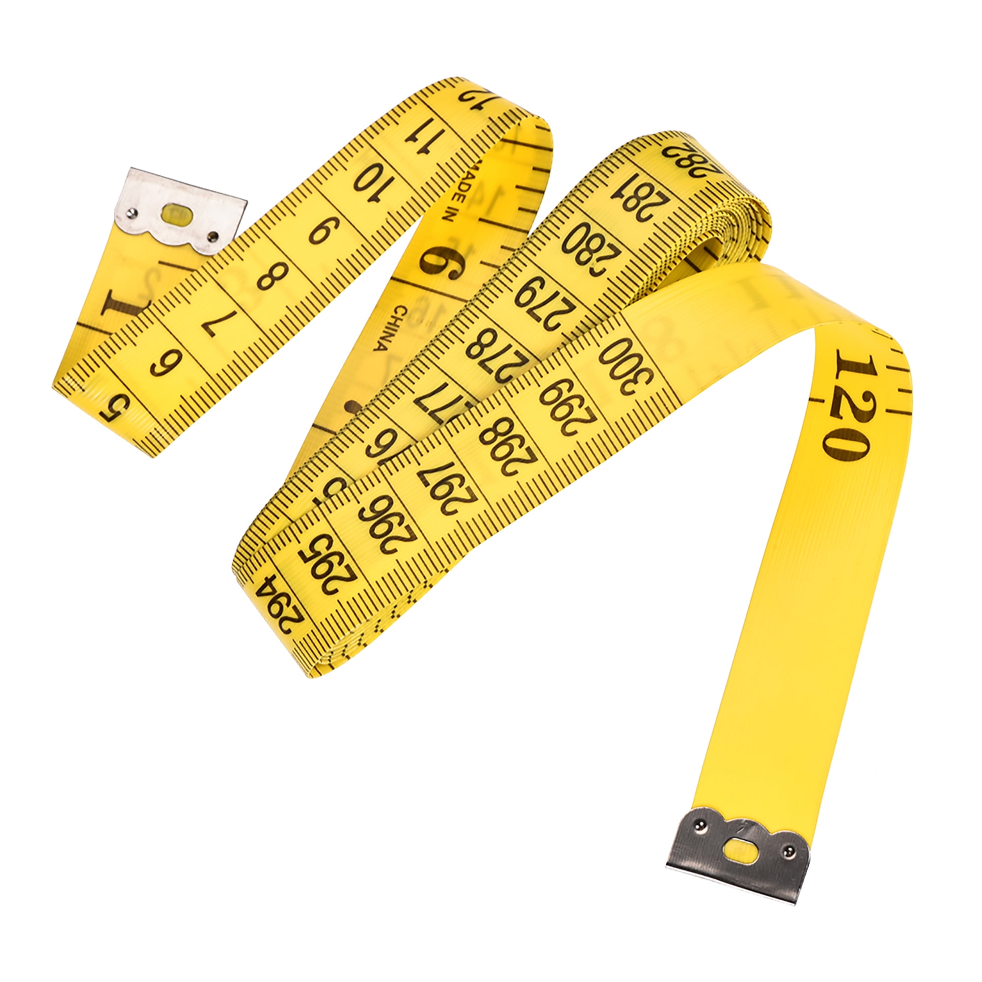 SumVibe 120 Inches/300cm Soft Tape Measure, Pocket Measuring  Tape for Sewing Tailor Cloth Body Measurement, Yellow 2-Pack : Arts, Crafts  & Sewing