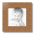 thumbnail image 2 of ArtToFrames 8" x 8" Wide Gold with Green Tones Picture Frame, 8x8 inch Gold Wood Poster Frame (WOM-5078), 1 Pack, 2 of 6