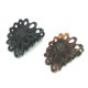 thumbnail image 1 of Parcelona French Plume - Juego De 2 Pinzas Para El Pelo Con Mandíbula De Tortuga De Celuloide, Color Marrón Y Negro, 2.0 In, 1 of 1