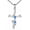 Blue Opal, variant on Dragonfly Cross Necklace 925 Sterling Silver Turquoise Dragonfly Cross Pendant Necklace Dragonflies Jewelry Gifts for Women Her,with Stainless Steel Chain
