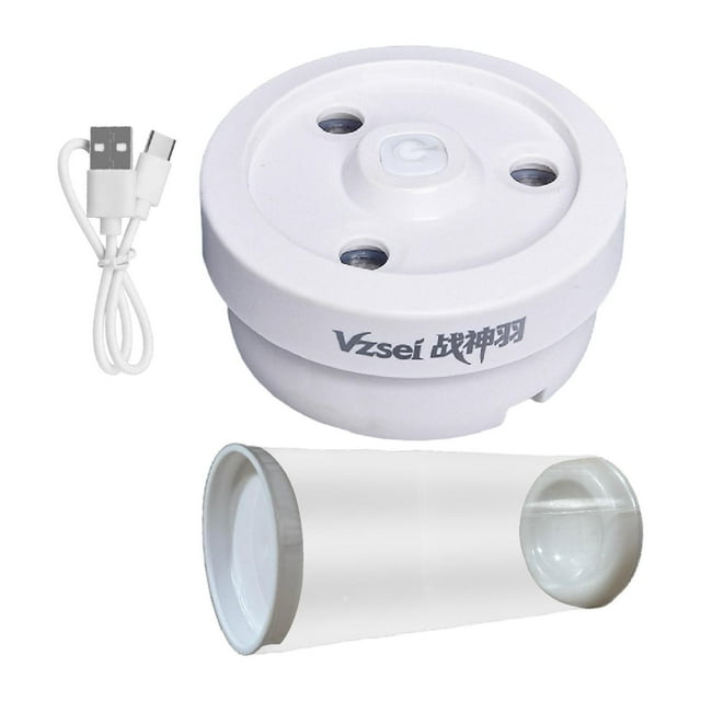 DYNWAVECA Badminton Ball Steamer Shuttlecock Humidifier Moisturizing Practical Professional Badminton Shuttlecock Steam Birdie Tube Cap White With Bucket