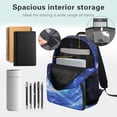 thumbnail image 4 of Yspwyqan Cosmic Galaxy Axolotl 4Pcs Backpack Set with Lunch Box Pencil Case Water Bottle, 17 Inch Lightweight Daypack for Elementary Middle School Travel, 4 of 7