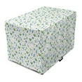 thumbnail image 1 of Botanic Dog Crate Cover, Pastel Blossom Branches Little Tulip Petals Along Leaves and Herbs, Easy to Use Pet Kennel Cover Small Dogs Puppies Kittens, 7 Sizes, Green Violet Blue and Pink, by Ambesonne, 1 of 6