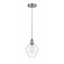 616-1P-SN-G652-8-Innovations Lighting-Cindyrella - 1 Light Mini Pendant In Industrial Style-11.25 Inches Tall and 8 Inches Wide-Brushed Satin Nickel