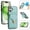 Green, variant on Crossbody Strap Wallet Case for iPhone 16, Elegant Premium PU Leather Case with Card Holder, Women Shoulder Strap Handbag Purse Drop Protection Cover Case for iPhone 16 - Black