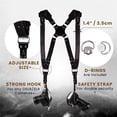 thumbnail image 3 of Camera Harness, Dual Camera Harness for Photographers, Leather Camera Strap for Two-Cameras for Strap（black）, 3 of 5