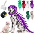thumbnail image 2 of Pet Dinosaur Skeleton Costume, Soft Plush T Rex Style Halloween Outfit for Medium and Large Dogs and Cats, Wearable Dino Apparel for Parties, Photo Props, Dress Up and Seasonal Events, 2 of 4