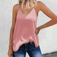 thumbnail image 2 of Women's Silk Strap Tank Top Elegant Satin Non Soft Comfortable Seamless Fashion Blouse, 2 of 2