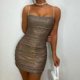 thumbnail image 4 of Mujeres Sexy Lentejuelas Flash Chip Sólido Club Noche Sin espalda Cadena Nalgas Vestido corto sin mangas Fridja hjkh729, 4 of 6