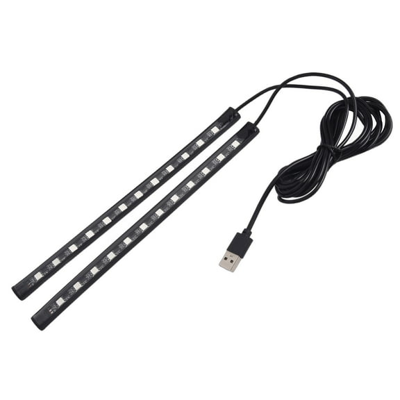 Car Led Foot Light Strip Usb Decorative Atmosphere Signal Lamp Red