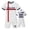 a-White9949, variant on VNKIDY Boys Girls Kids Two Piece Soccer Set Casual Print Short Sleeve V Neck TShirts Loose Fit Shorts Sports Outfit For Outdoor Activities Red XL