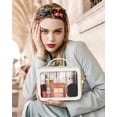 thumbnail image 4 of Bolsa de maquillaje Soimeat Clear Impermeable Transparente Beige, 4 of 7