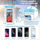 thumbnail image 2 of Set of 6 Universal Waterproof Cell Phone Pouches Water Pouch Clear Cell Phone Dry Bag with Lanyard Swim-Orange, Green, Black, Aqua, Yellow, Pink, 2 of 4