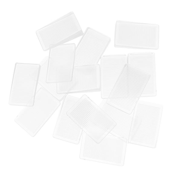 WRITWAA 16pcs Transparent Shims For Leveling Furniture TPR Floor Protection For Uneven Surfaces