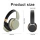 thumbnail image 5 of Auriculares Bluetooth 5.0 Entrada de audio de 3,5 mm Auriculares inalámbricos Auriculares plegables recargables, Verde Inevent EL001463-05B, 5 of 7