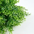 thumbnail image 5 of ZOELNIC 8 Bundles Outdoor Artificial Flowers UV Resistant Fake Boxwood Plants Faux Plastic Greenery for Indoor Outside Plants Garden Home Decor, Green, 5 of 9
