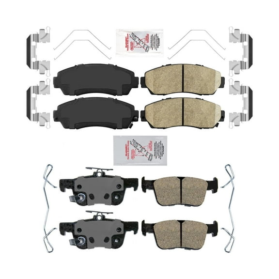 Front   Rear Premium Ceramic Disc Brake Pad for 2021-2023 Acura TLX 2.0L