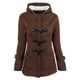 thumbnail image 1 of Pntutb Mujeres Color Sólido Cuerno Botones Cardigan Acolchado Abrigo Con Capucha Chaqueta Abrigo Flash Selecciones Pntutb Pntutb-5096, 1 of 4