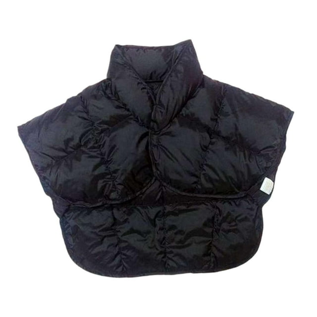 Capa térmica para cubrir hombros, ligera, cómoda y protectora, chal portátil Negro