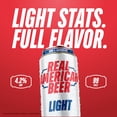 thumbnail image 3 of Real American Beer, Light American Lager Beer, Hulk Hogan WWE, 12 Pack, 12 fl oz Aluminum Cans, 4.2% ABV, 3 of 6