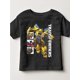 thumbnail image 1 of Camiseta de Transformers Bumblebee para niños - Diseño de collage de Rise of the Beasts, algodón suave, manga corta, cuello redondo, lavable a máquina, negra, para niños y niñas de 5 a 13 años, cami, 1 of 5