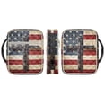 thumbnail image 3 of Xixirimido American Flag Cross Print Bible Cover Case Large Quilted Bible Carrying Case with Handles, Bible Study Supplies & Accessories Christian Gifts for Church, 3 of 7