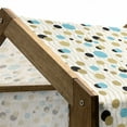 thumbnail image 4 of Abstract Pet House, Trippy Geometric Circles Dotted Yellow Rounds on Zig Zag Lines Background Art Print, Outdoor & Indoor Portable Dog Kennel with Pillow and Cover, 5 Sizes, Aqua, by Ambesonne, 4 of 4