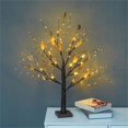thumbnail image 4 of Event & Party Decorative LED Brown Desktop Bonsai Lamp with 24 LEDs Battery Powered Warm White Night Light for Home, 4 of 4