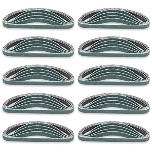3/8” x 13” - 60 Grains de Zirconium pour Ponceuses à Air (50 Pack)