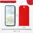 thumbnail image 2 of 200 Red Plastic Hang Tags - 6 1/4 x 3 1/8, Heavy Duty, Write On, Ideal for Equipment, Car Parts, Inventory & Repair, 2 of 10