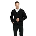 thumbnail image 2 of TOPTIE Men's Business Sweater Knitting Cardigan Fashion Warm Coat Jacket-Style2 Black-2XL, 2 of 8