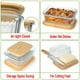 thumbnail image 3 of Set de recipientes de vidrio dokaworld con tapas de bambú x4, 3 of 9