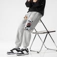 thumbnail image 2 of Pantalones de chándal con estampado de Anime para hombre, pantalones deportivos para correr, gimnasio, pantalones informales con forro polar y bolsillos, disfraz de Cosplay, 2 of 5