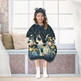 thumbnail image 7 of BZSMCE Wearable Blanket Hoodie Fashion Cat in Flower Field Home Wear, 7 of 7
