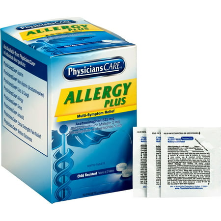 PhysiciansCare, ACM90091, Allergy Plus Medication, 50 /