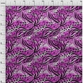 thumbnail image 3 of oneOone Rayon Fuschia Pink Fabric Animal Skin Fabric For Sewing Printed Craft Fabric By The Yard 56 Inch Wide-3DM, 3 of 6