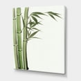 thumbnail image 3 of Designart ' Detail of Dark Green Bamboo and Leaves IV ' Traditional Canvas Wall Art Print, 3 of 4