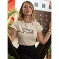 thumbnail image 2 of Hand Written Buon Ferragosto T-Shirt Women -Image by Shutterstock, Female 5X-Large, 2 of 4
