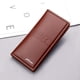 thumbnail image 5 of Cartera larga de identificación de moda para hombre, color liso, con cierre, con múltiples ranuras para tarjetas, bolso de mano, 5 of 6