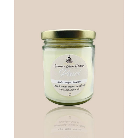 Pearl Scented Candle - Apple | Maple | Bourbon