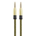 thumbnail image 3 of Naierhg Audio Line Firm Corrosion-resistant Metal Firm Braided Stereo Cord Yellow, 3 of 8